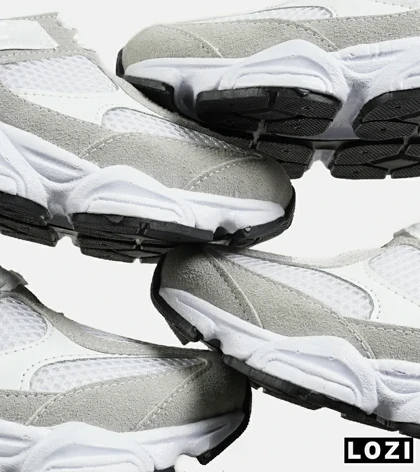 کفش کتانی مردانه و زنانه سفید طوسی NEW BALANCE 9060
