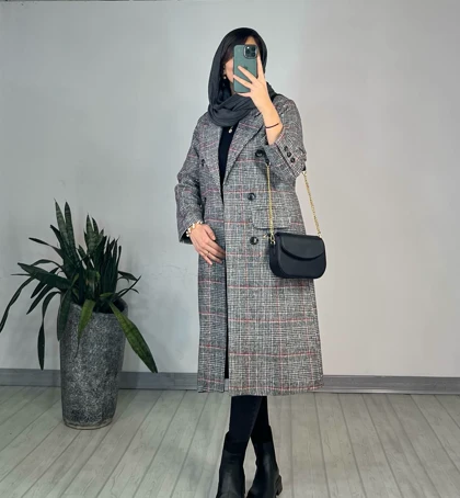 پالتو پشمی آستردار ترنج 2