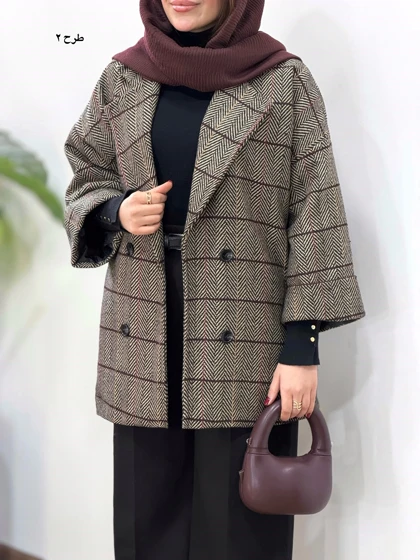 پالتو پشمی آستردار آیسو گلدیس