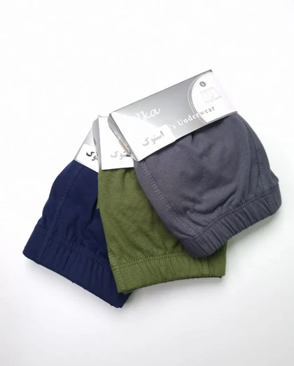 شورت نخ پنبه نیم پا بدون طرح اوت لت