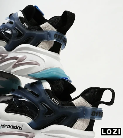 کفش کتانی مردانه سفید آبی ADIDAS A700