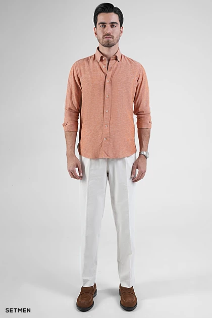 پیراهن مردانه آستین بلند لینن