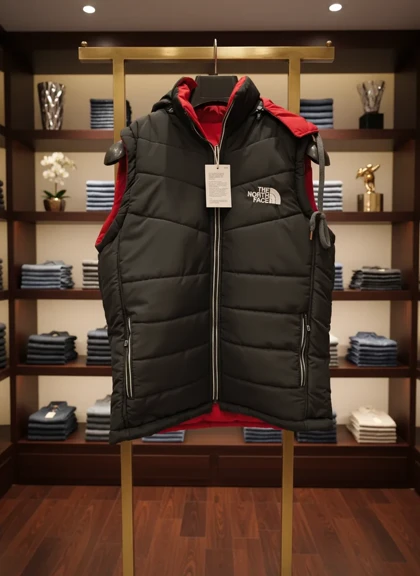 پافر دو رو پرمیوم مردانه طرح north face jacket