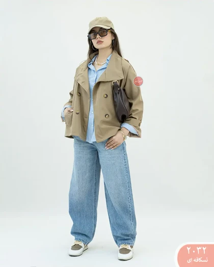 بارانی یقه ایستاده نوا 2032