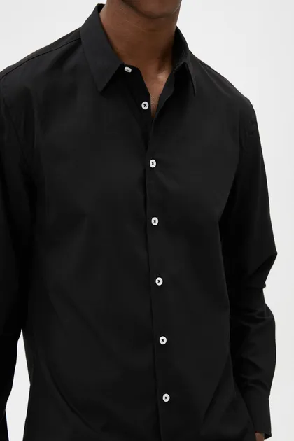 پیراهن مشکی مردانه 4WAM60217HW