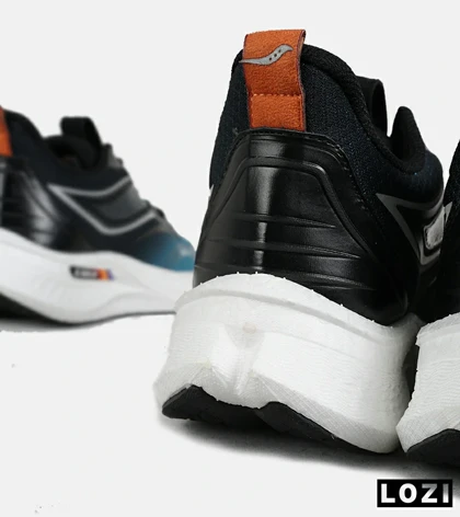 کفش کتانی مشکی آبی Saucony Ride Review v.2 مدل 7395