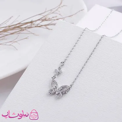 گردنبند دخترانه نگین‌دار ظریف