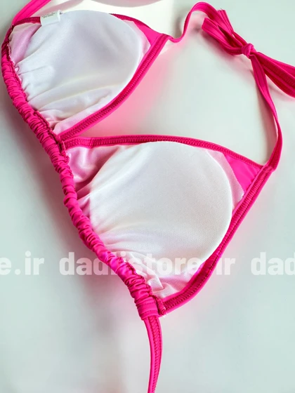 بیکینی کاپ متحرک سرخابی ساده