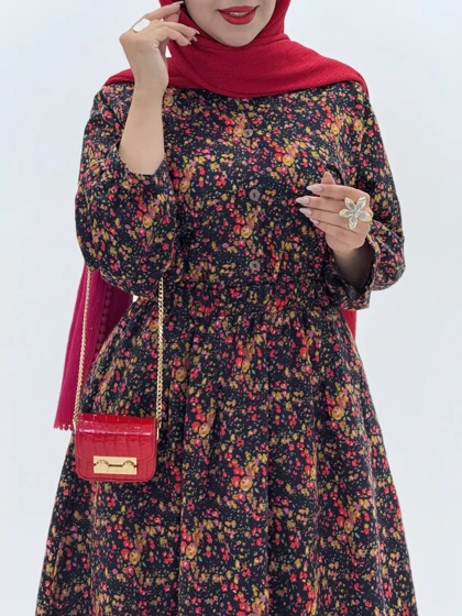 4344-شومیز و دامن فیروزه