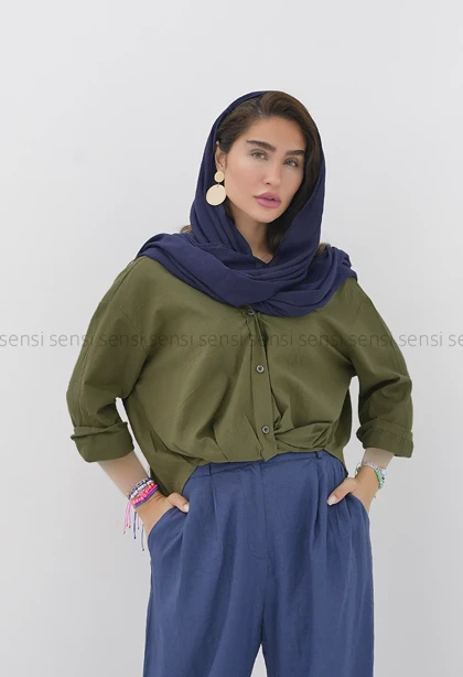 شومیز اسلپ جلو گره