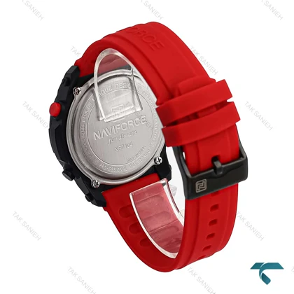 ساعت مردانه نیوی فورس NF7104 مشکی قرمز NaviForce-6968-G