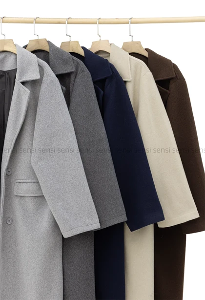 پالتو فوتر موهری4دکمه آستر دار کد1005033