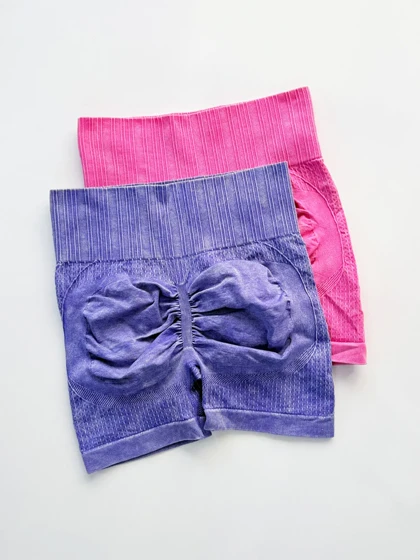 شورتک ورزشی سیملس پشت چروک سنگ شور