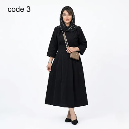 پیراهن لینن مدل ساجده علیدسا