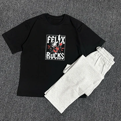 ست تیشرت و شلوار راحتی زنانه/کد:6308