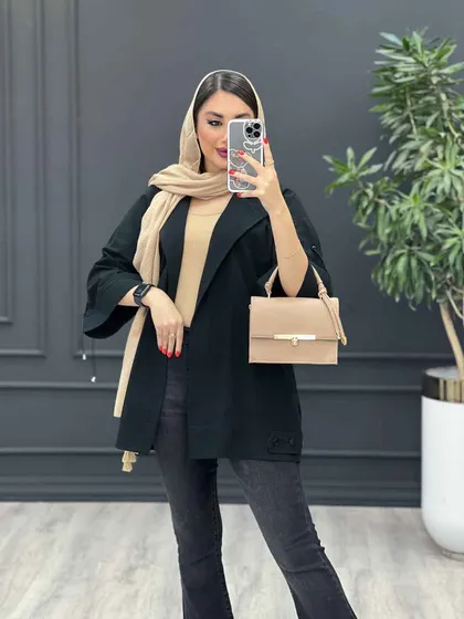 مانتو لینن بغل پاگن آستین ضربدری