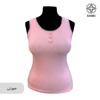 رکابی گیپور دار سه دکمه