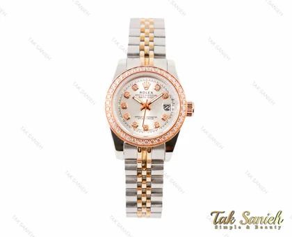 ساعت رولکس دیت جاست دورنگین Rolex-3368-L