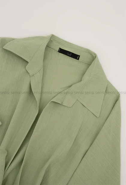 ست شومیز شلوار گره‌ای کد1005463