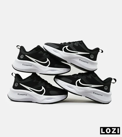 کفش کتانی مردانه و زنانه مشکی سفید NIKE zoom x smile مدل 4602