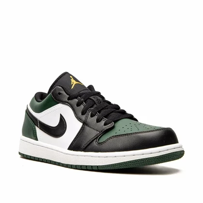 کتانی نایک ایر جردن1 بدون ساق سبز مسترکوالیتی Nike Jordan 1 Low "Green Toe" sneakers