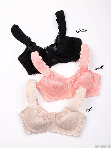 سوتین فنردار دانتل روژان Rojan طرح A