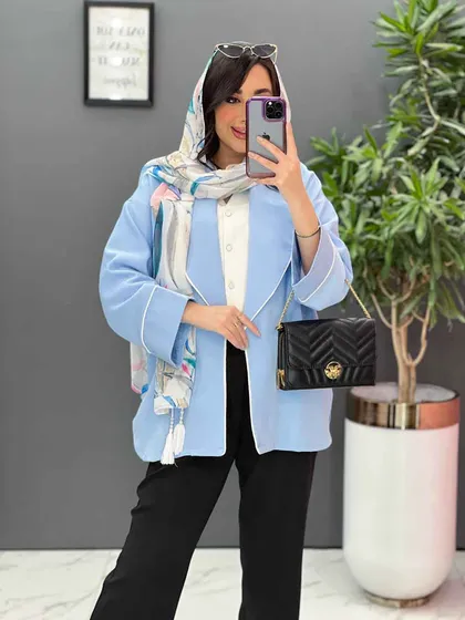 مانتو کتان لمه بغل چاک