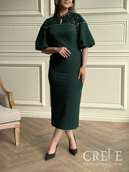 پیراهن بالاتنه گیپور نوار نگینی