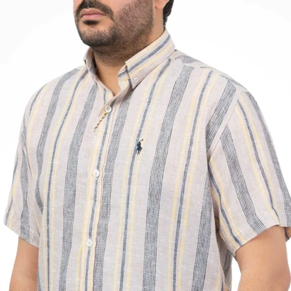 پیراهن آستین کوتاه کنفی مردانه تن کوک مدل 12111013