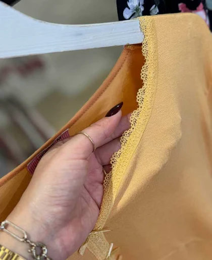 بلوز و شلوار سایز بزرگ نخ پنبه سکسن کد 40754