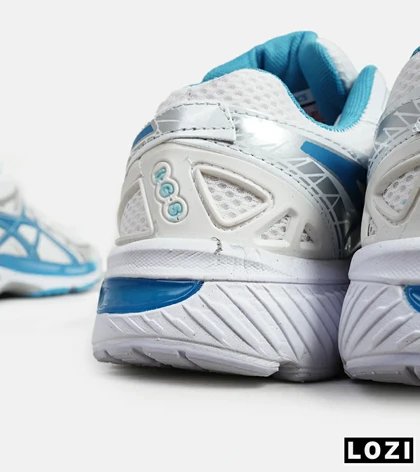 کفش کتانی مردانه سفید آبی ASICS KAYANO 20