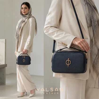 کیف دوشی و دستی زنانه چرم یلسان مدل اطلس کد 099-HRM