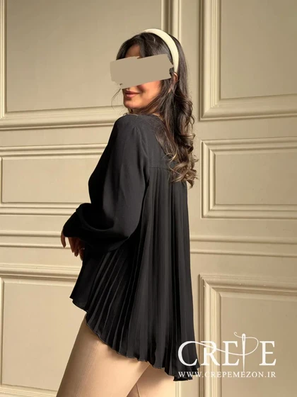 شومیز دالقیچ پشت پلیسه سایز بزرگ