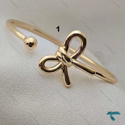 بنگل های طرح پاپیون و خاویاری Bracelet-8462-L
