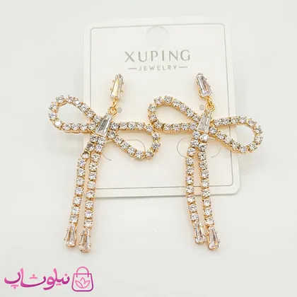گوشواره دخترانه ژوپینگ پرنگین مدل پاپیون