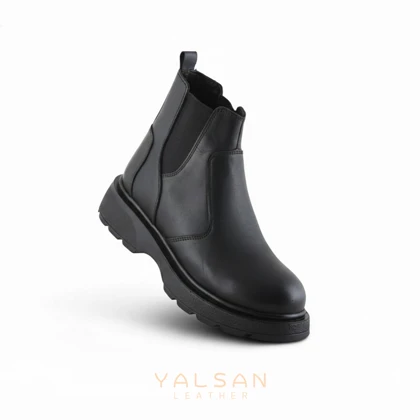نیم بوت زنانه چرم یلسان مدل وندا کد 684-GN