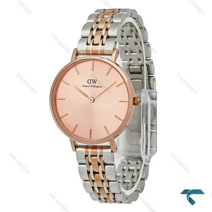 ساعت DW زنانه دورنگ رزگلد صفحه رز مدیوم DW-8925-L