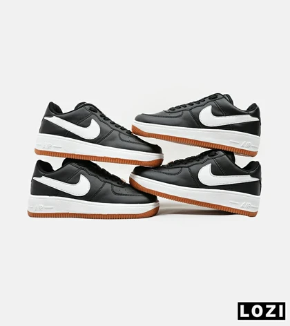 کفش کتانی مردانه و زنانه مشکی سفید نایک NIKE AIR FORCE مدل 5171