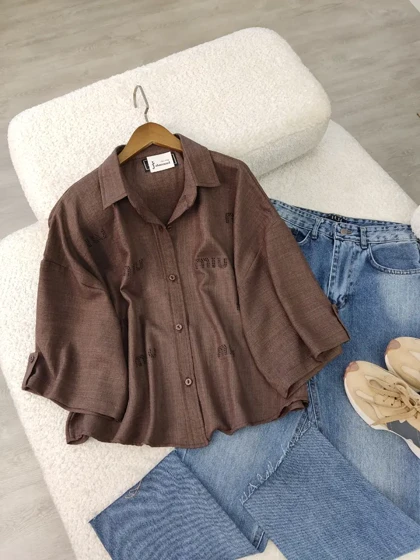 شومیز باکسی زنانه کلارا