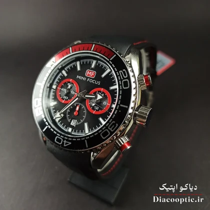 ساعت مچی مردانه اورجینال موتور ژاپن برند مینی فوکوس سه موتور مدل Mf0426G.03 بند چرم