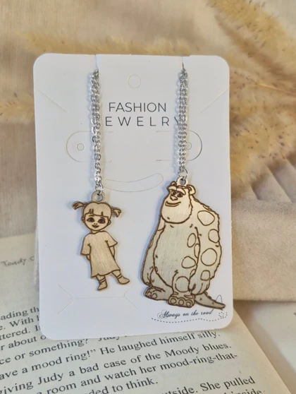 گردنبند ست سالیوان کارخانه هیولاها استیل