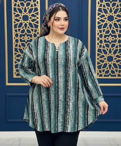 شومیز یقه کوبایی مدل ژانین کد 50287