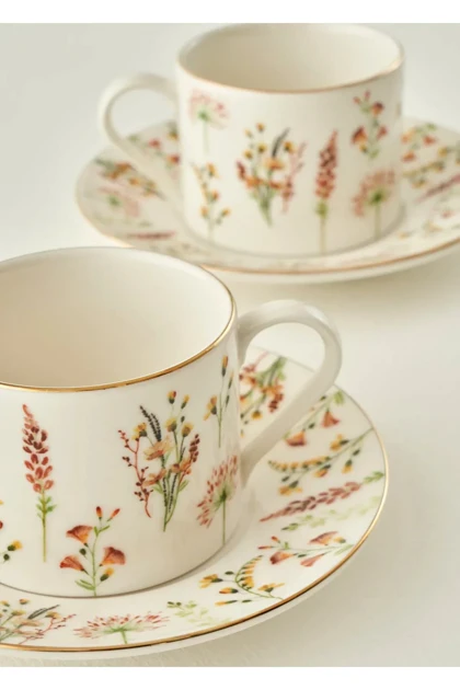 فنجان چای دو نفره Bella Maison مدل Flores - چندرنگ
