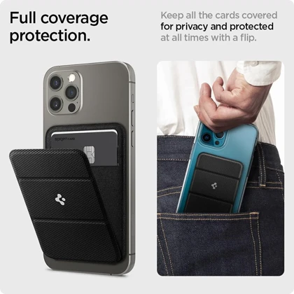 جا کارتی مغناطیسی و هولدر موبایل اسپیگن Spigen Magnetic Card Wallet Smart Fold
