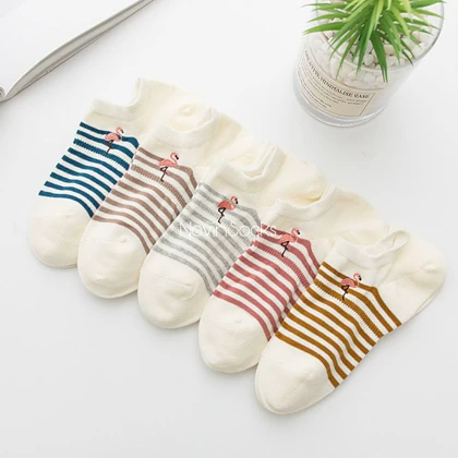 جوراب مچی طرح فلامینگو ( بدون گلدوزی)