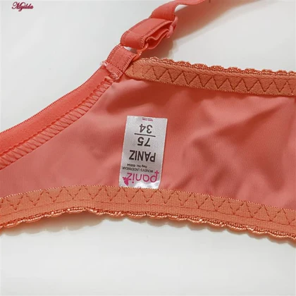 سوتین گیپور فنردار زنانه پانیذ گلبهی کد 66364-new