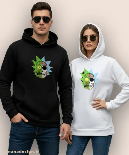 هودی مردانه و زنانه طرح ریک اند مورتی کد 895