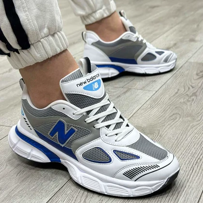 کفش و کتانی مردانه مدل نیوبالانس NEWBALNANCE رنگ طوسی آبی