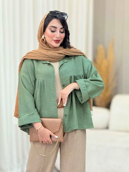 مانتو چین‌دار نیارا