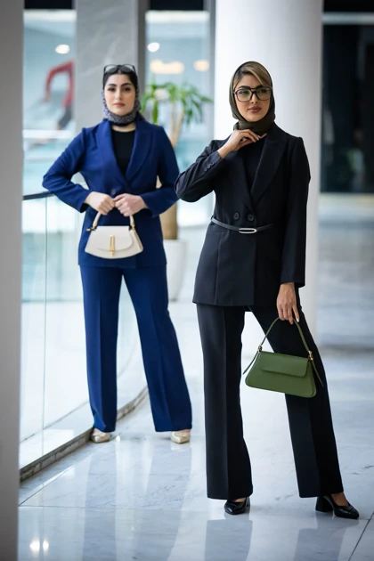 مانتو شلوار کجراه پرنسا